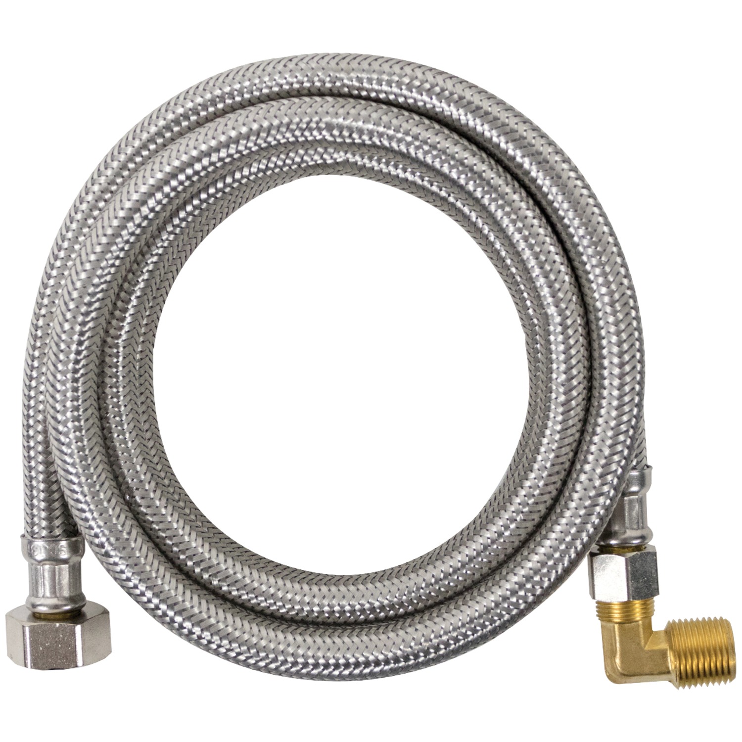 Certified Appliance Accessories Braided Dishwasher Connector with Elbow