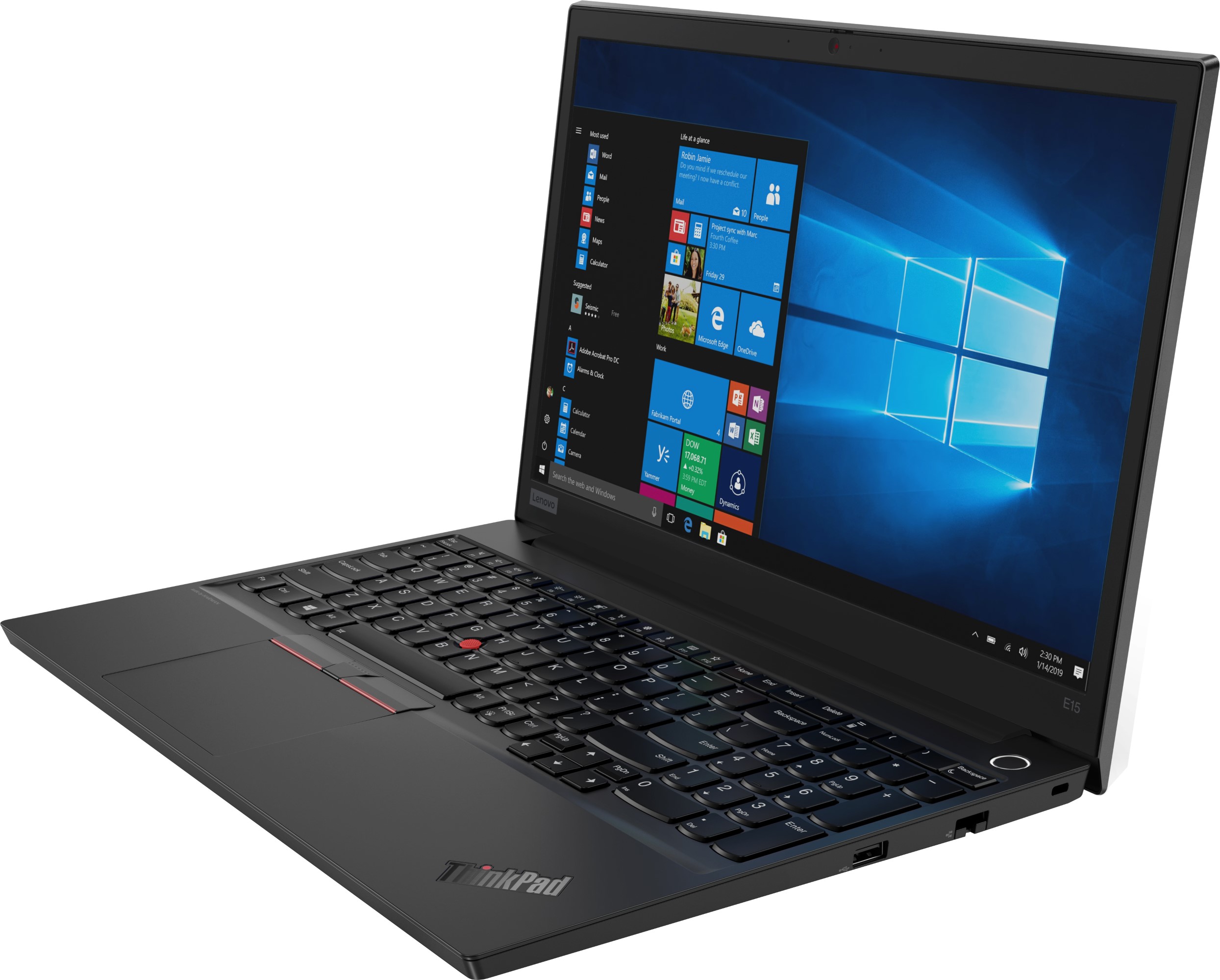 Lenovo ThinkPad E15 15.6" Notebook, Intel i310110U 4GB