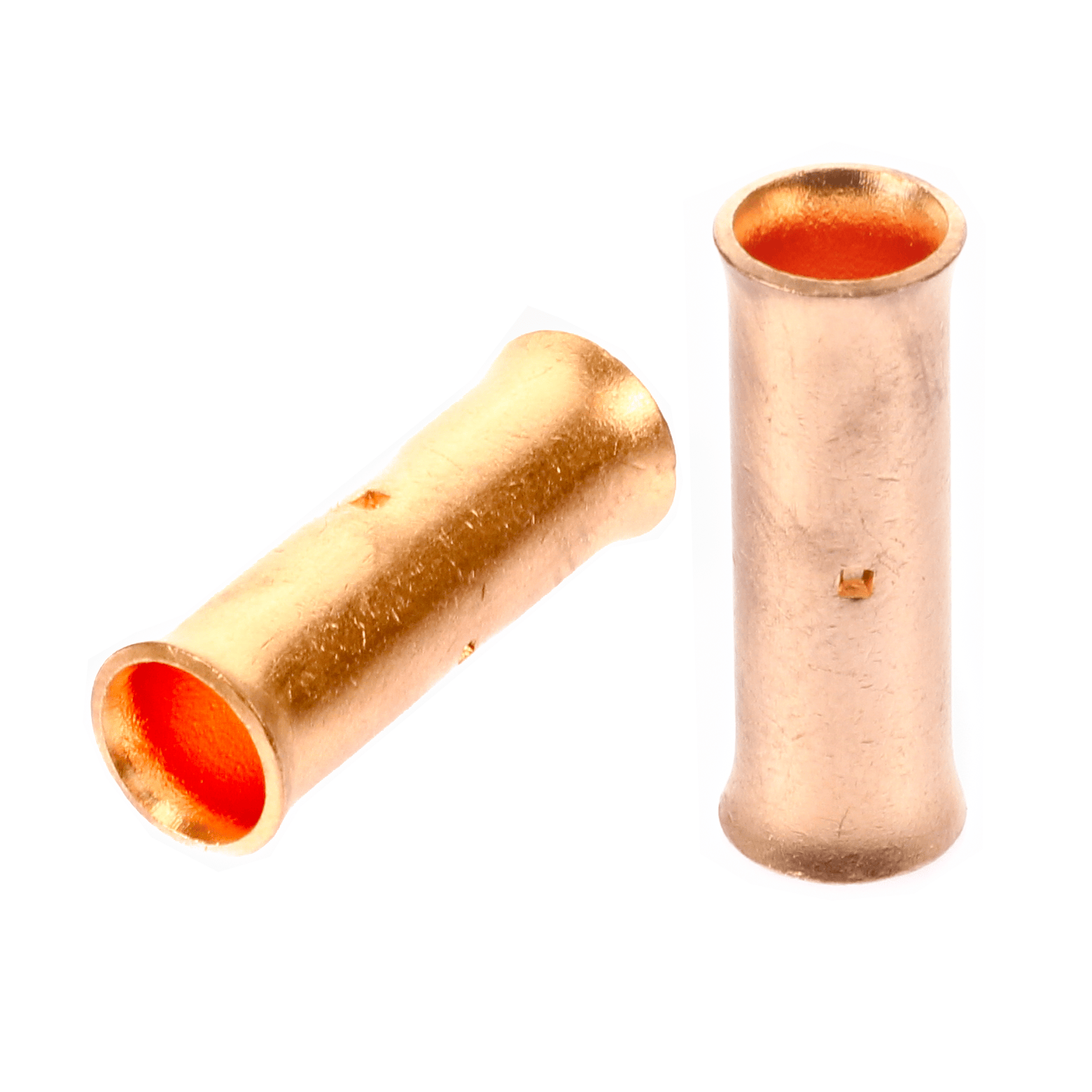 (2) 1/0 AWG Gauge Wire Copper Butt Connector AWG Crimp