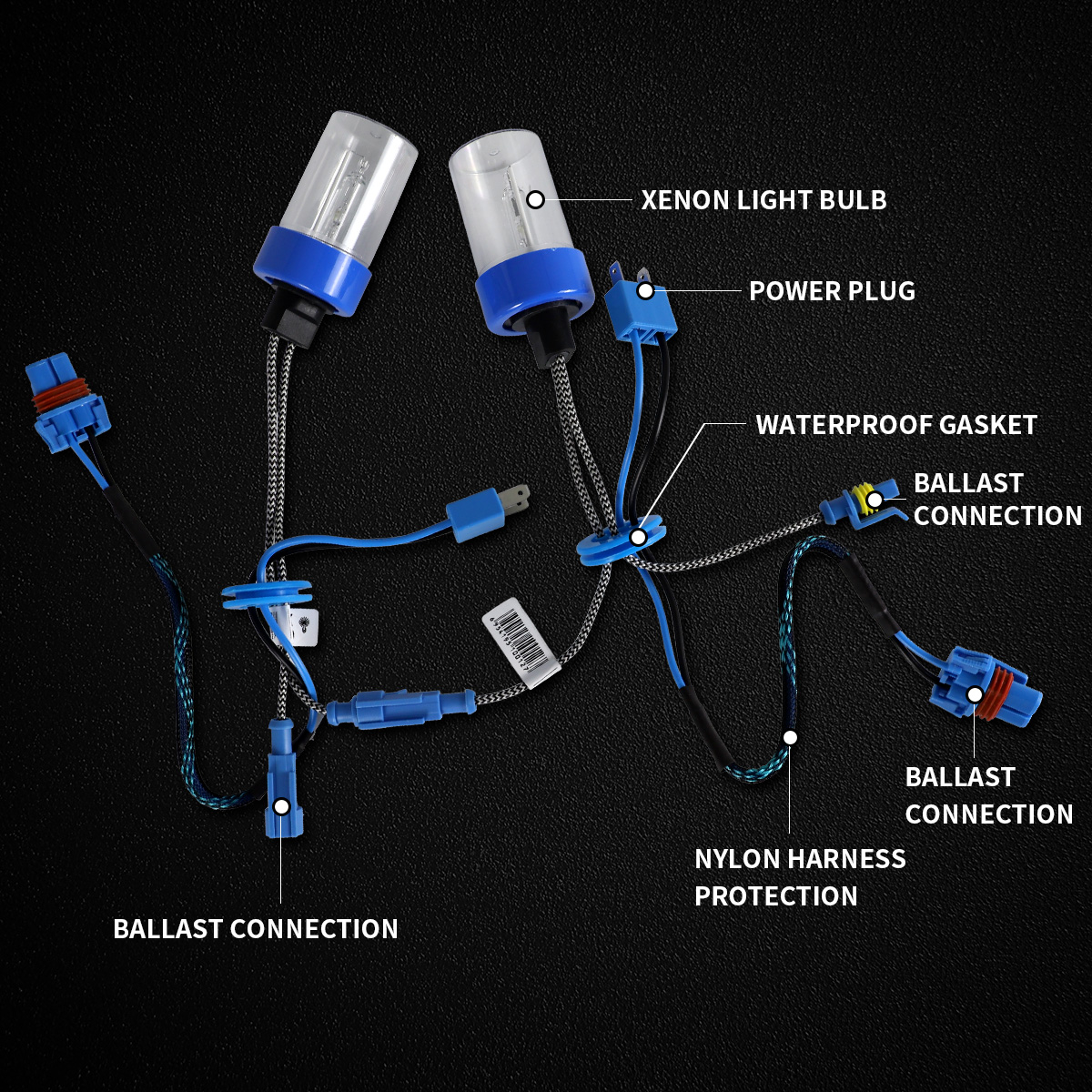 Vland D2H Xenon Bulbs Conversion HID Kit with Ballast 55W