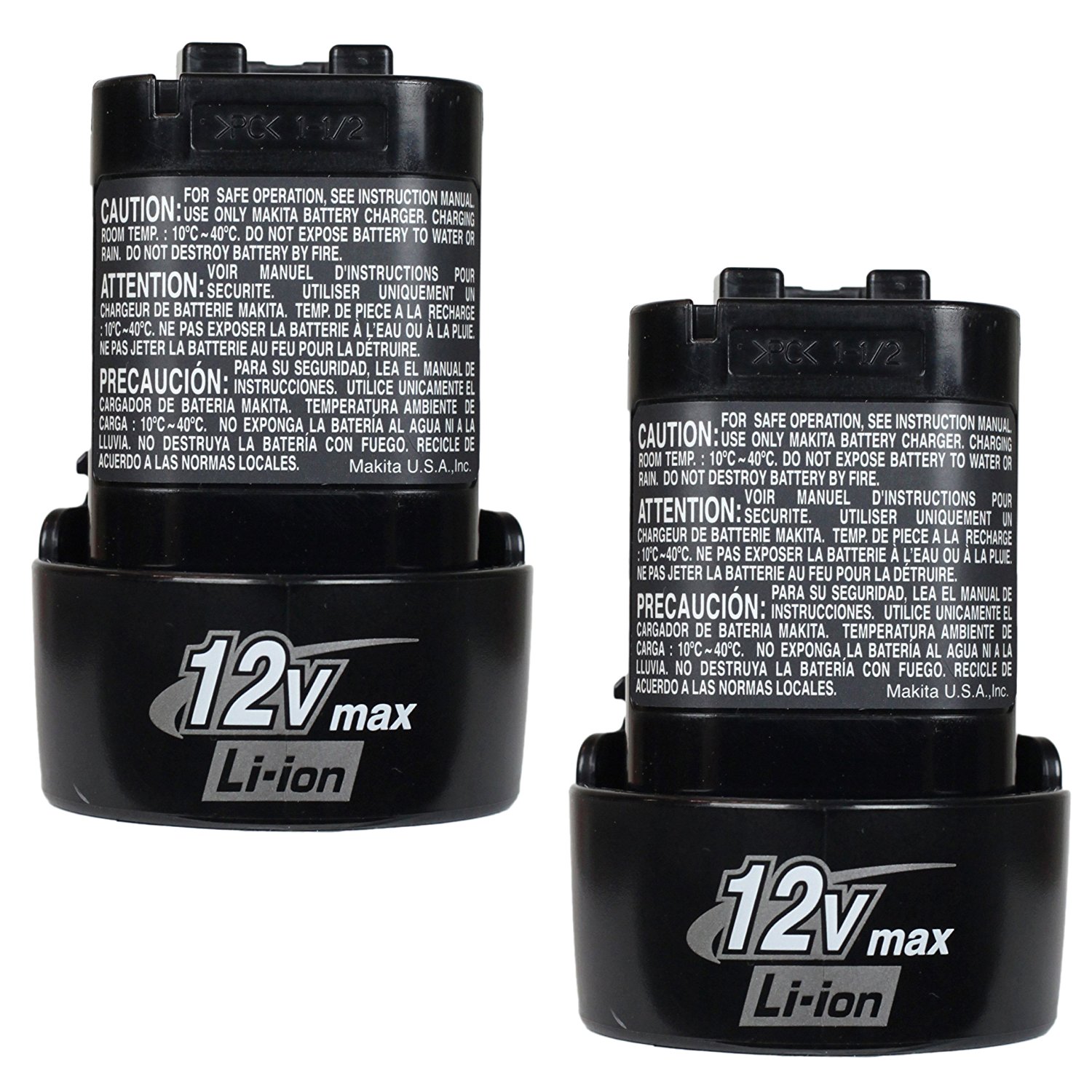 MAKITA BL1014 NEW 12V Lithium Ion 12 Volt Battery 2Pack 88381365437 eBay
