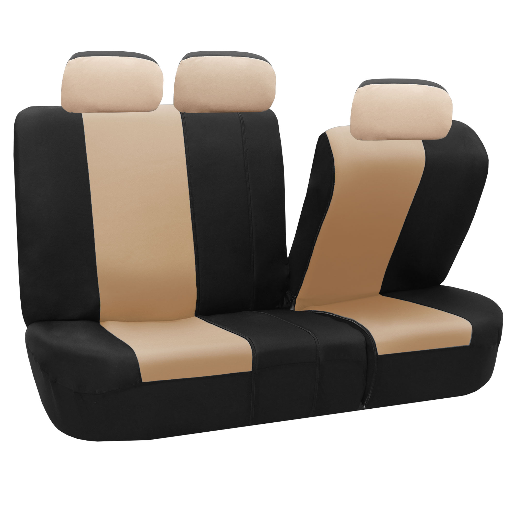 Classic Khaki Full Set Car Seat Covers Air bag Safe & Split Bench Ready