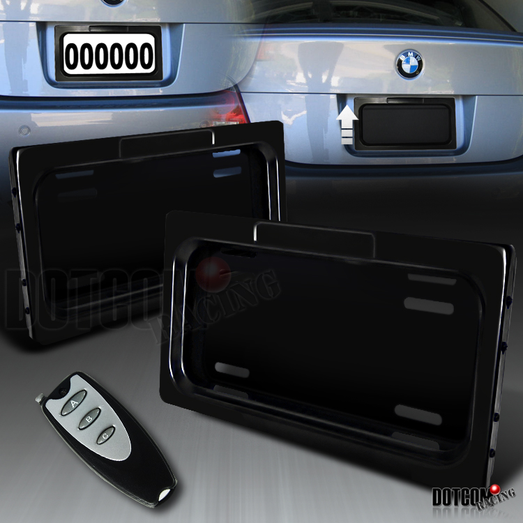 ELECTRIC MOTORIZED REMOTE CONTROL HIDE AWAY LICENSE PLATE FRAME COVER