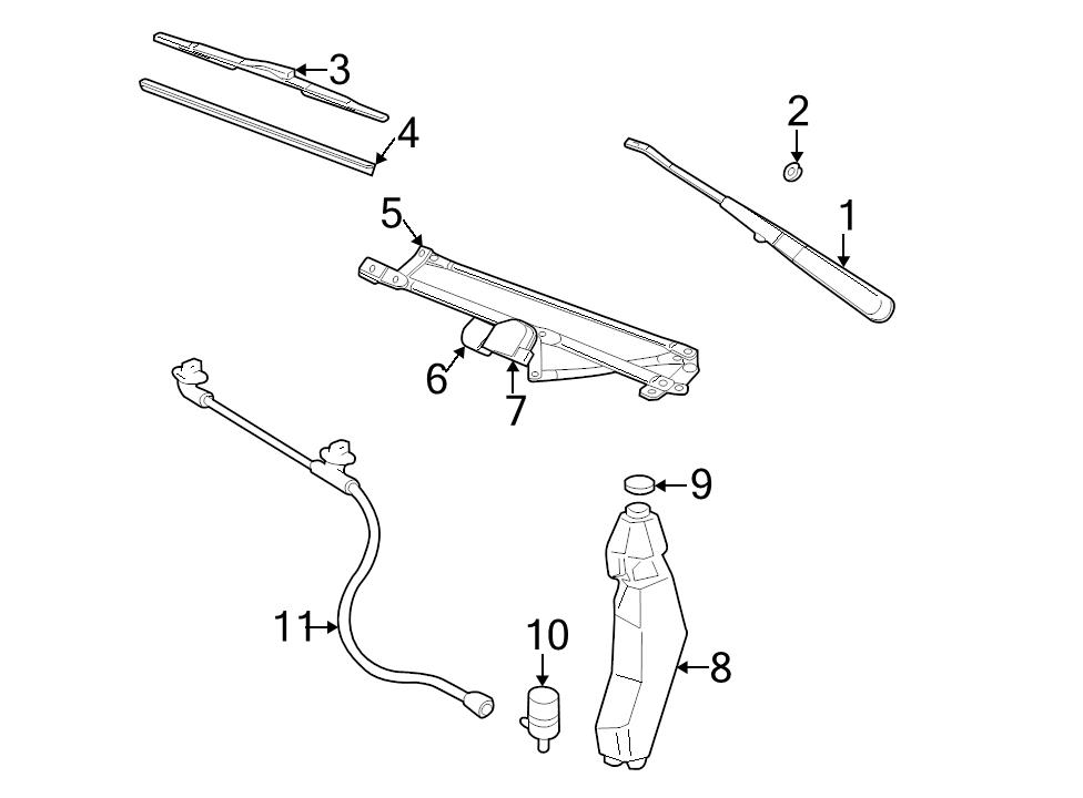 BRAND NEW GM OEM WINDSHIELD WASHER FLUID PUMP HOSE CHEVROLET EXPRESS