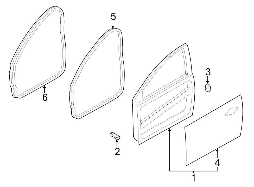 BRAND NEW GENUINE FORD OEM LH LEFT DRIVER SIDE DOOR WEATHERSTRIP 2012