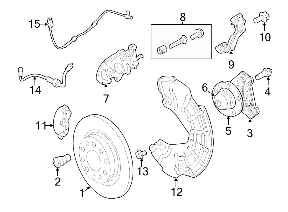 BRAND NEW GENUINE OEM MOPAR REAR ABS WHEEL SPEED SENSOR 20122013 DODGE
