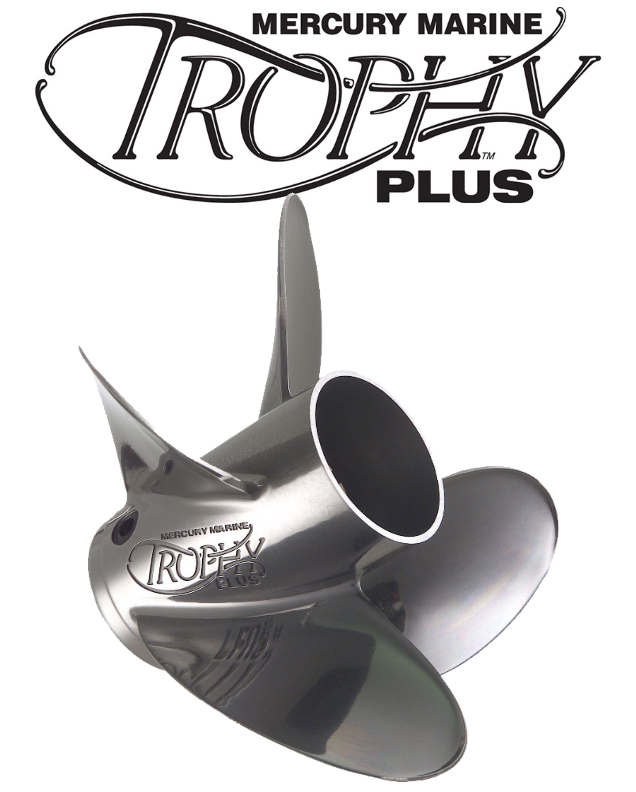 Mercury Trophy Plus 133/4 x 21 Pitch Stainless Steel 4Blade Propeller