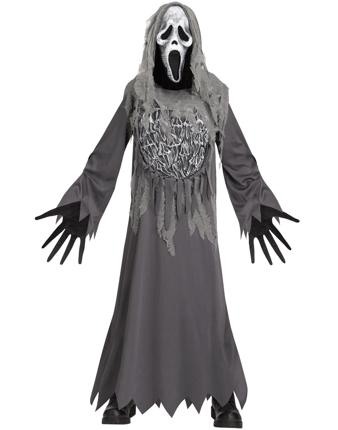 Soul Reaper Mtv Ghost Face Child Gray Scream Halloween Costume eBay