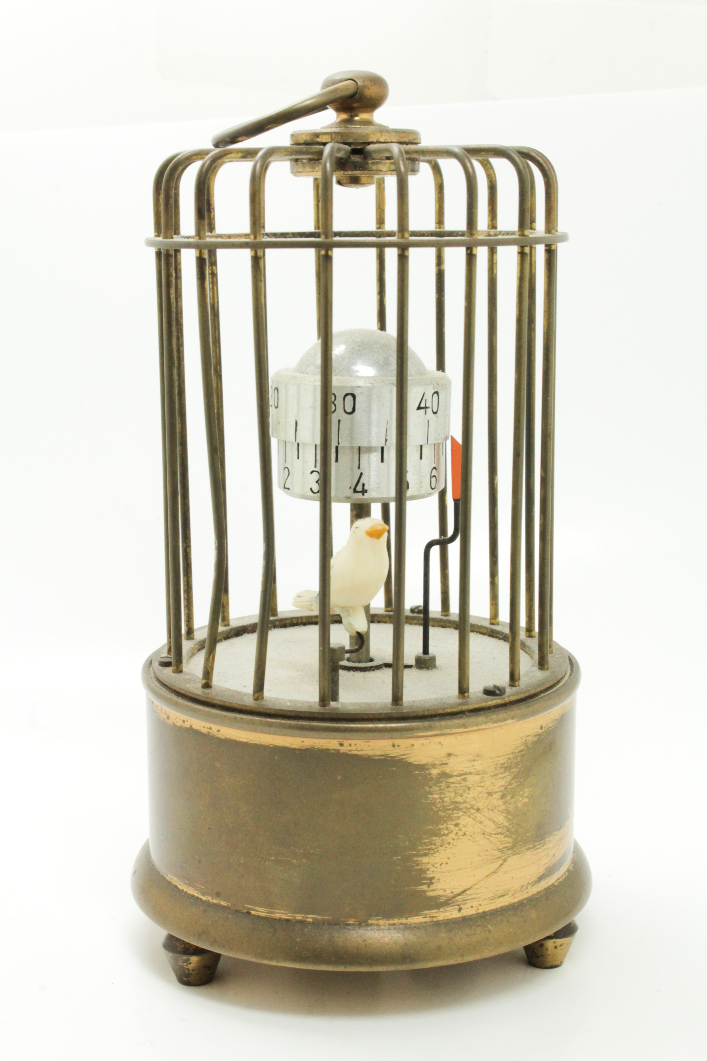 Vintage Early 20c German J Kaiser Singing Bird in Birdcage Clock eBay