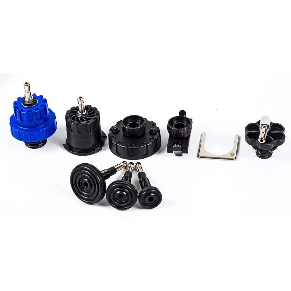 Powerbuilt® 8 Pc Radiator Pressure Cooling Tester Adapter Kit 647893