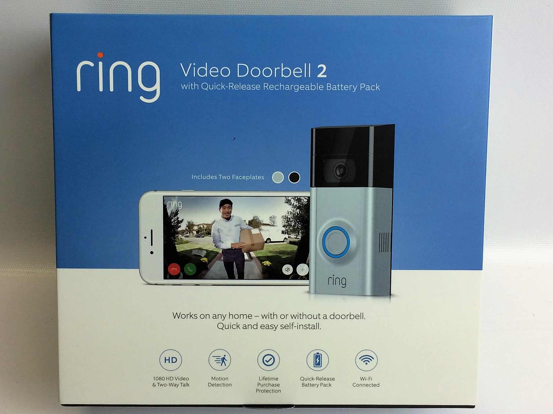 New Ring Doorbell 2 WiFi Enabled Smart Phone Video