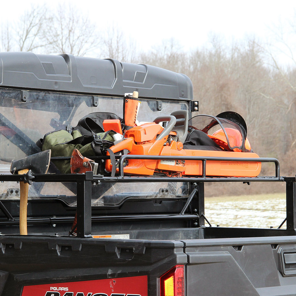Polaris Ranger ETX Steel Dump Bed Rack with Tubular Steel Basket, Seizmik