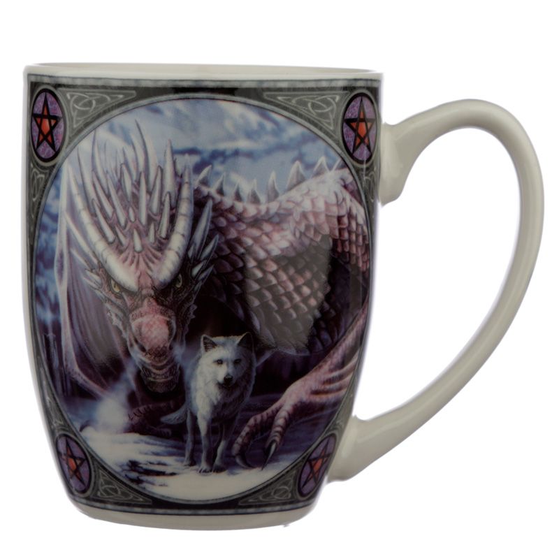 Lisa Parker Allianz Wolf Und Drachen Becher Neuheit Fantasie Geschenk