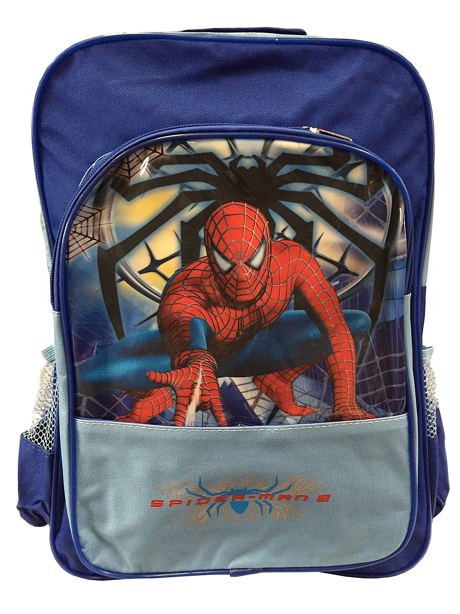 SpiderMan Spiderman Superhero School Boys Blue Large Bag