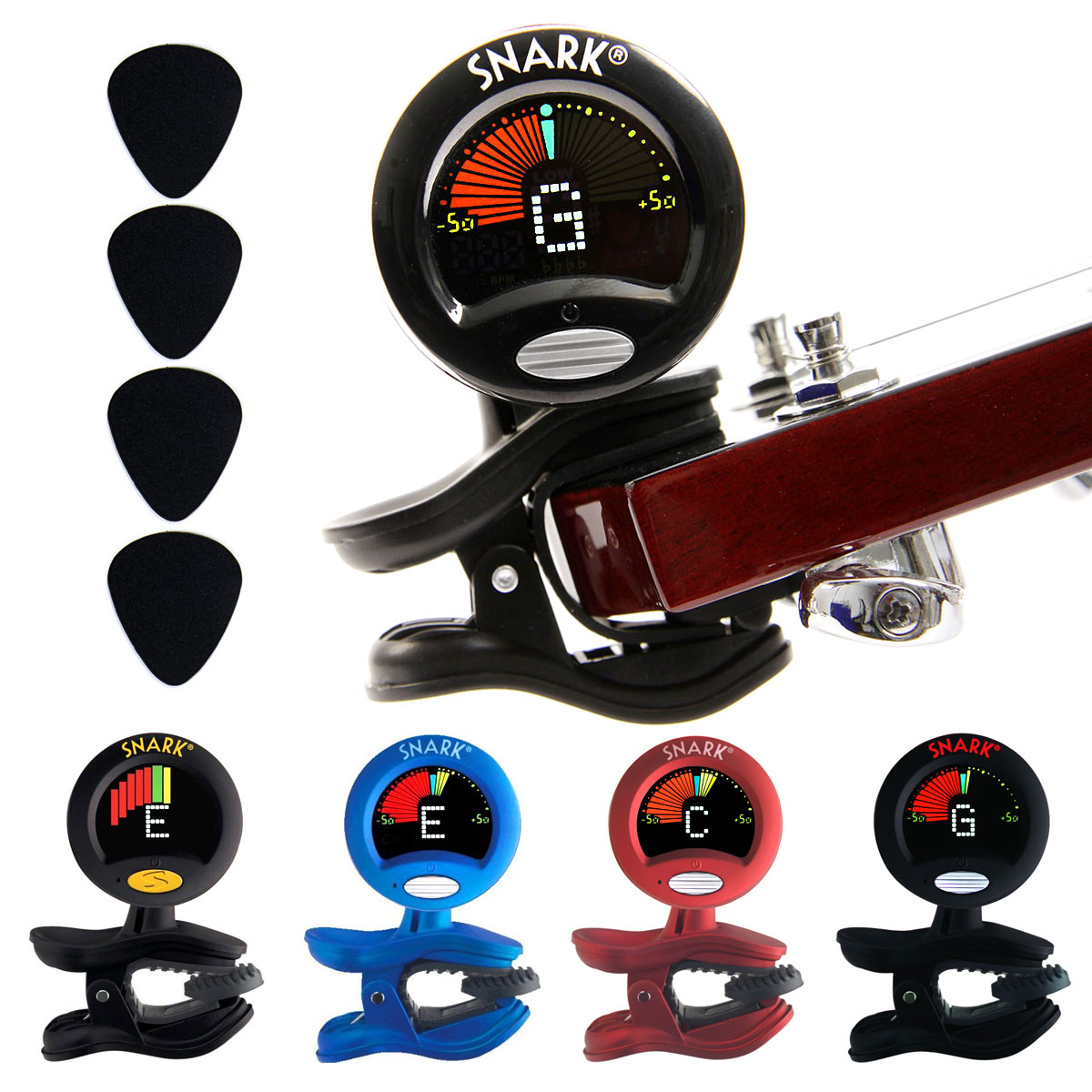 Snark Clipon Chromatic Tuner Acoustic/Electric Guitar, Bass, Ukulele