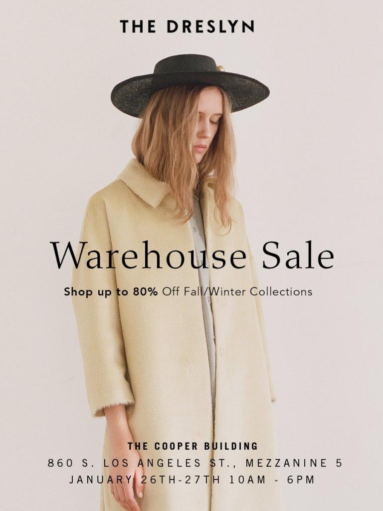 The Dreslyn Warehouse Sale, Los Angeles, January 2017