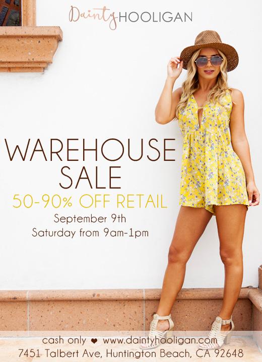 Dainty Hooligan Warehouse Sale, Los Angeles, September 2017