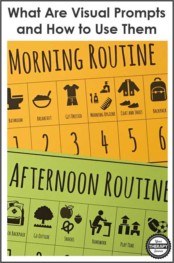 What is a Visual Prompt and When to Use Them Your Therapy Source