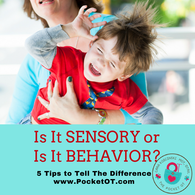Sensory Versus Behavior Checklist Your Therapy Source