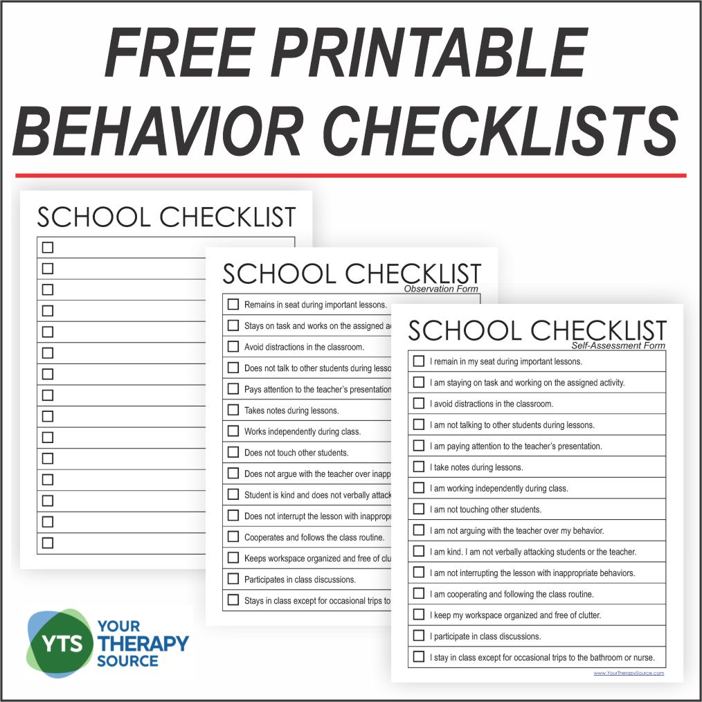 Assessment Checklist Template For Teachers