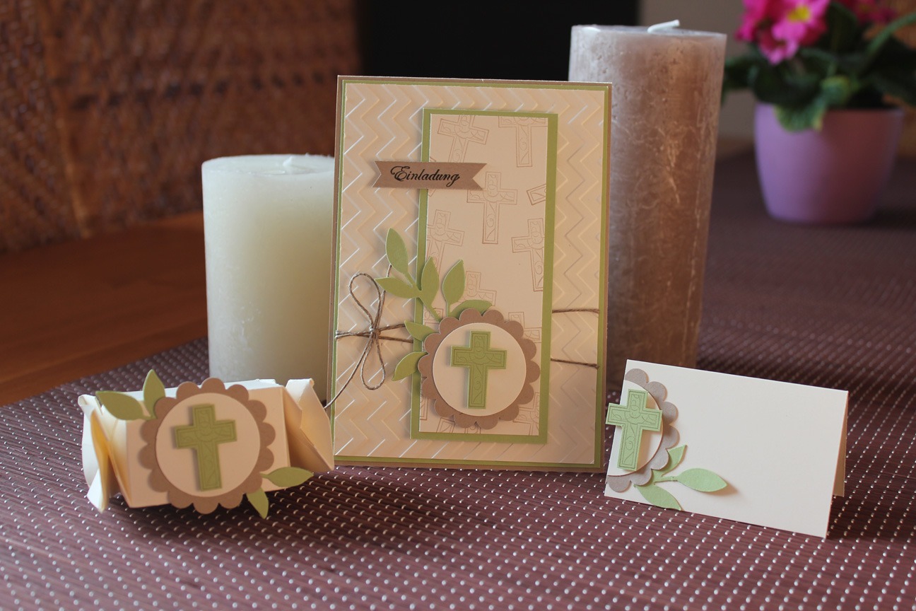 Einladungskarte Konfirmation/Kommunion Stempel doch malStampin' Up!