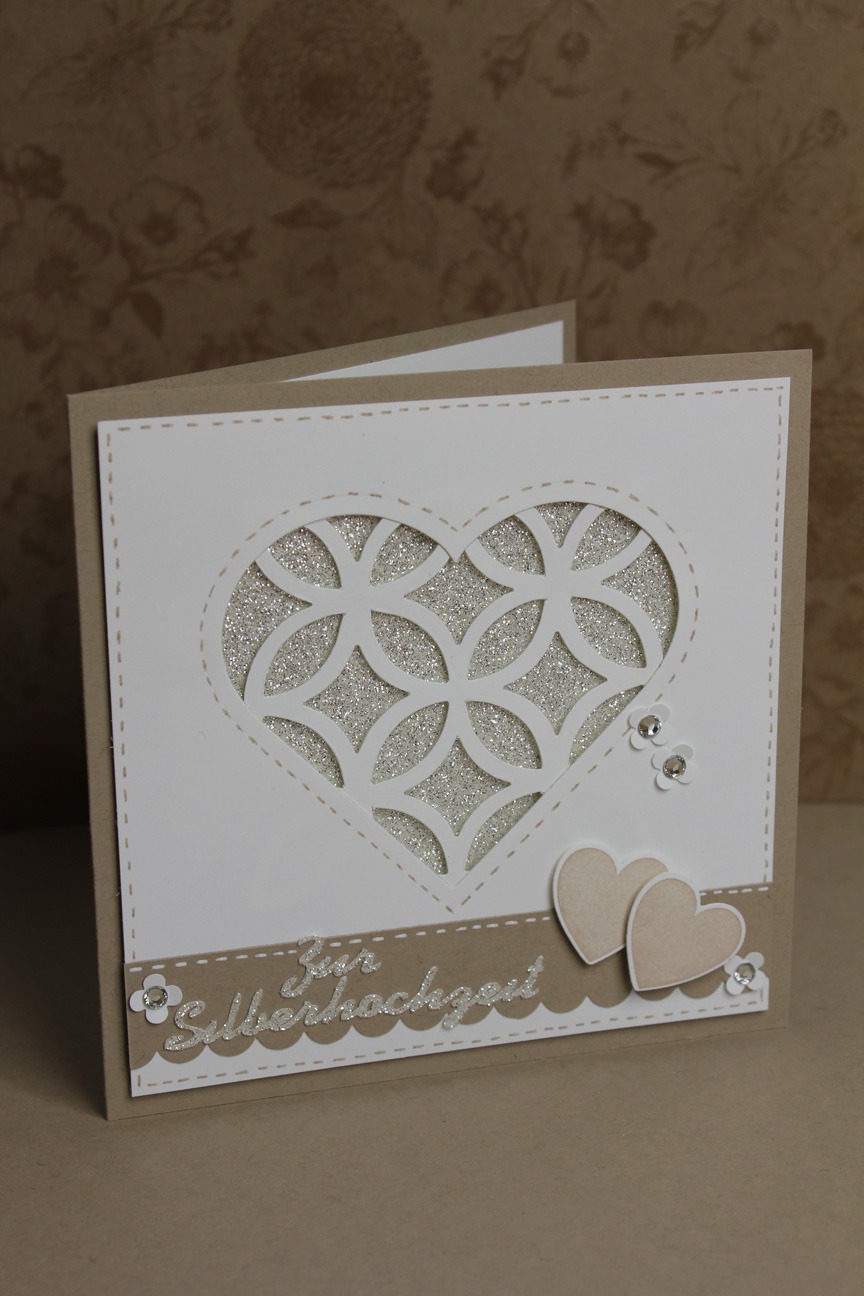 Karte zur Silberhochzeit Stempel doch mal Basteln mit Stampin' Up!