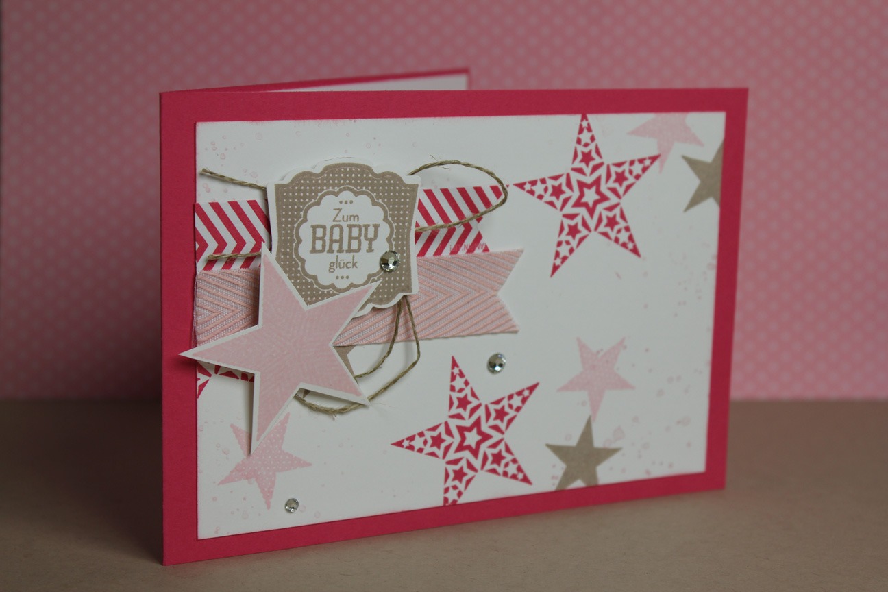 Babykarte "Simply Stars" Stempel doch mal Basteln mit Stampin' Up!