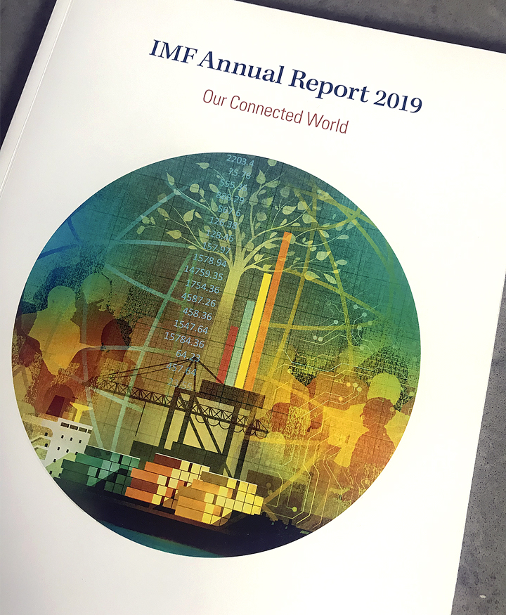 Roy Scott Illustrates The IMF Annual Report