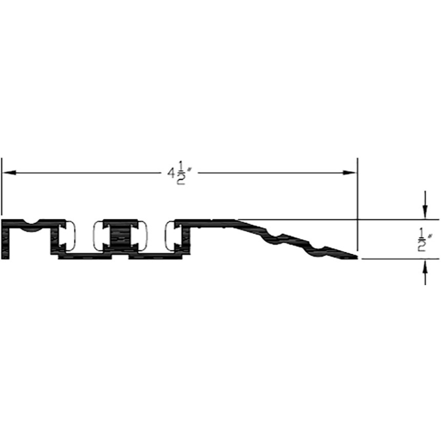 516340 STANLEY THRESHOLD, TAPERED 41/2in CL Door Controls USA