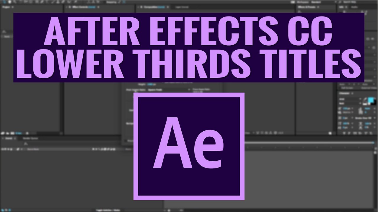 Online Course Adobe After Effects CC Lower Thirds Motion Graphic