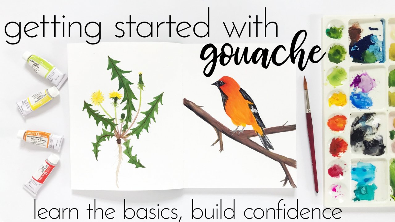 Online Course Getting Started with Gouache Learn the Basics, Build