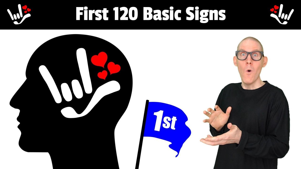 Online Course ASL First 120 Basic Signs American Sign Language