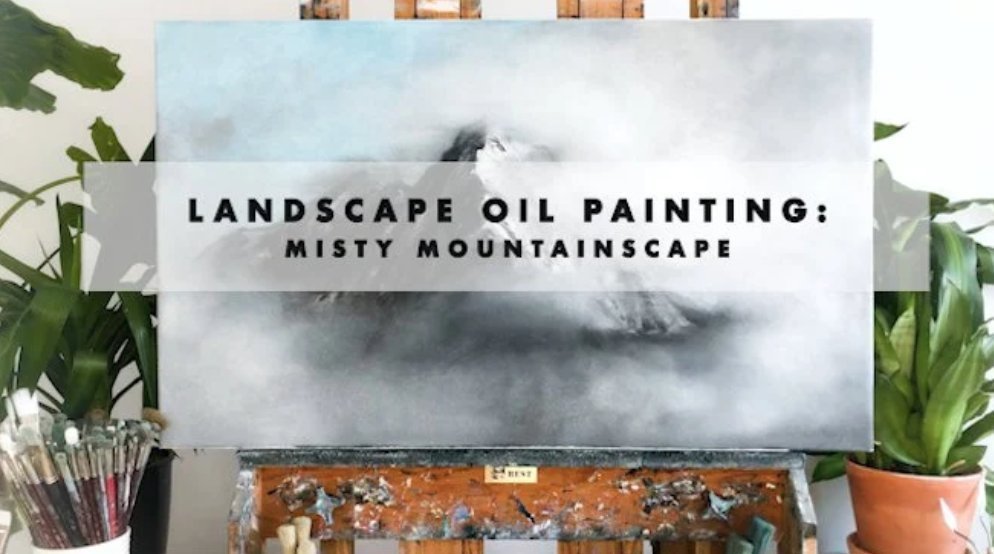 Online Course LANDSCAPE OIL PAINTING MISTY MOUNTAIN from Skillshare Class Central