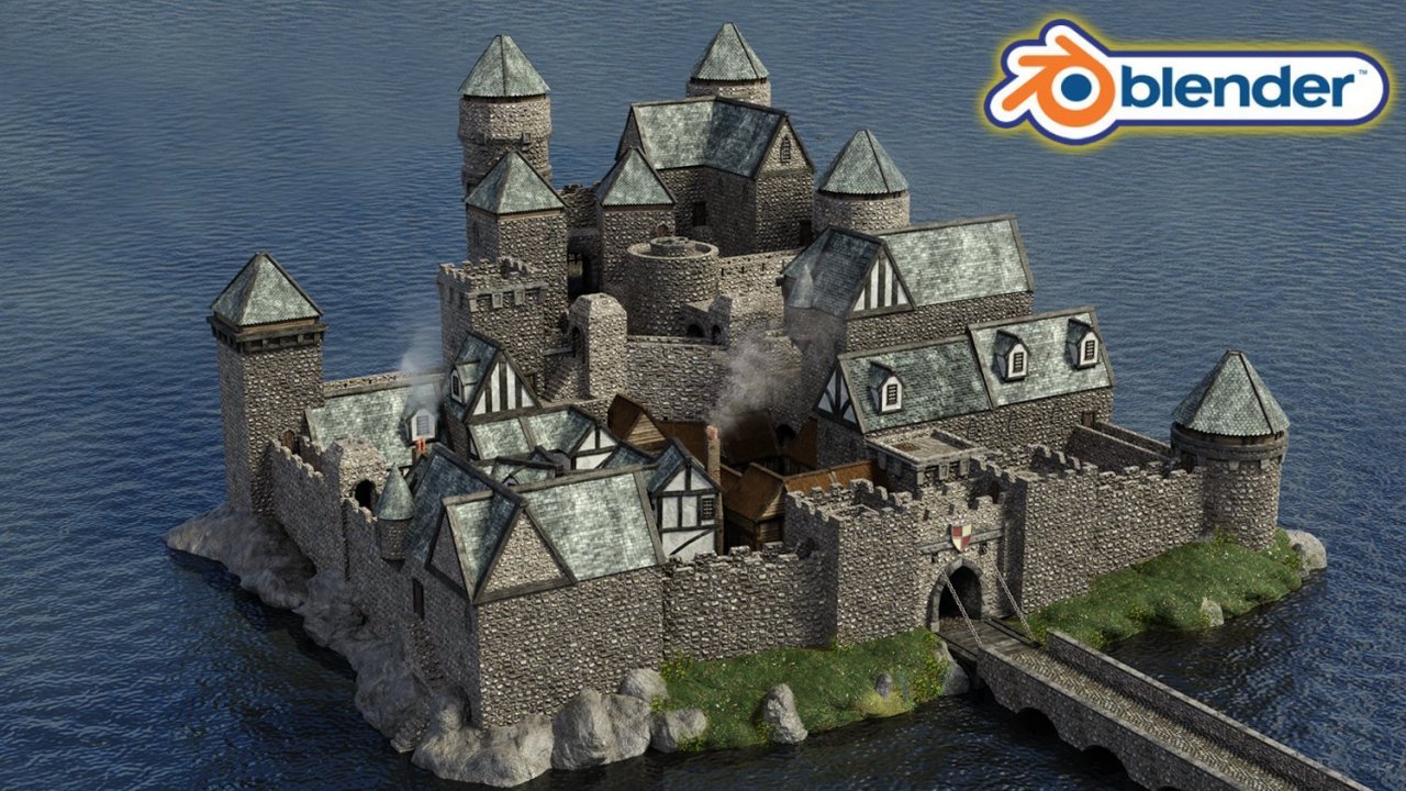 Online Course Blender 2.9 Creating a Medieval Castle Kitbash Modular