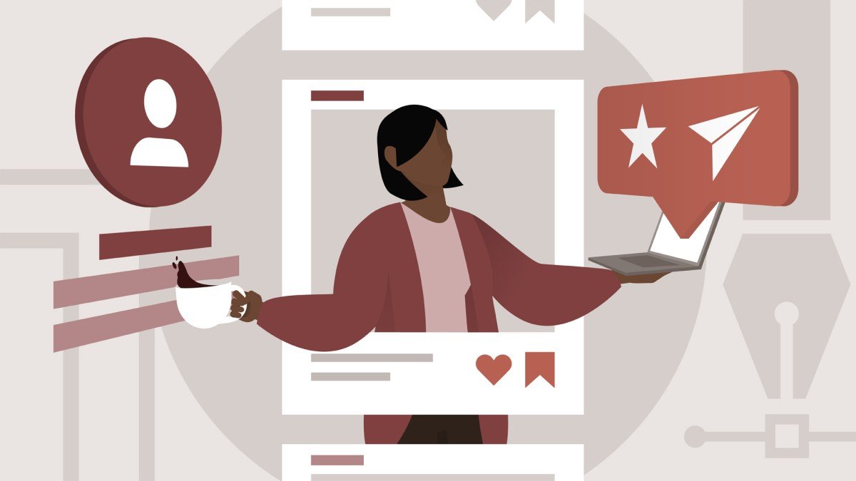 Online Course Social Media for Graphic Designers from LinkedIn