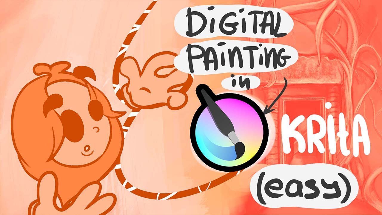 Online Course Your First Digital Painting In Krita (Easy) from