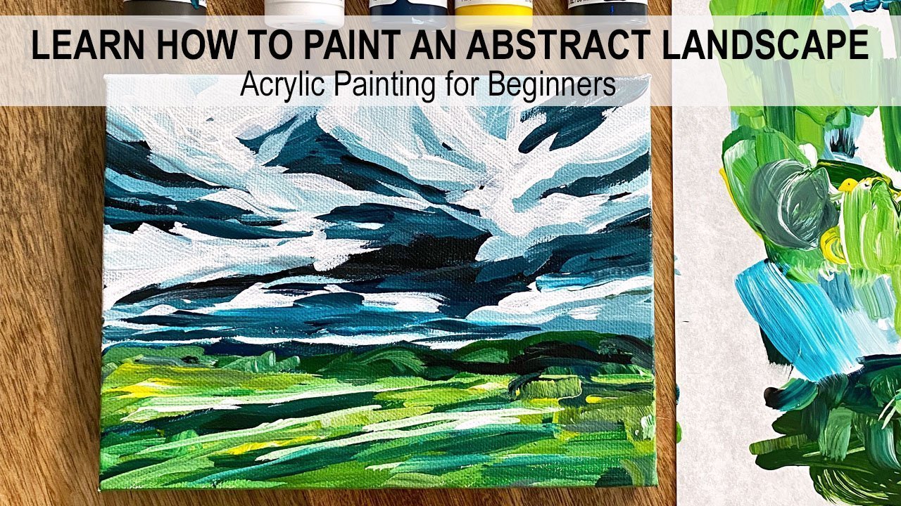 Online Course Acrylic Painting How to Paint a Landscape Step by Step