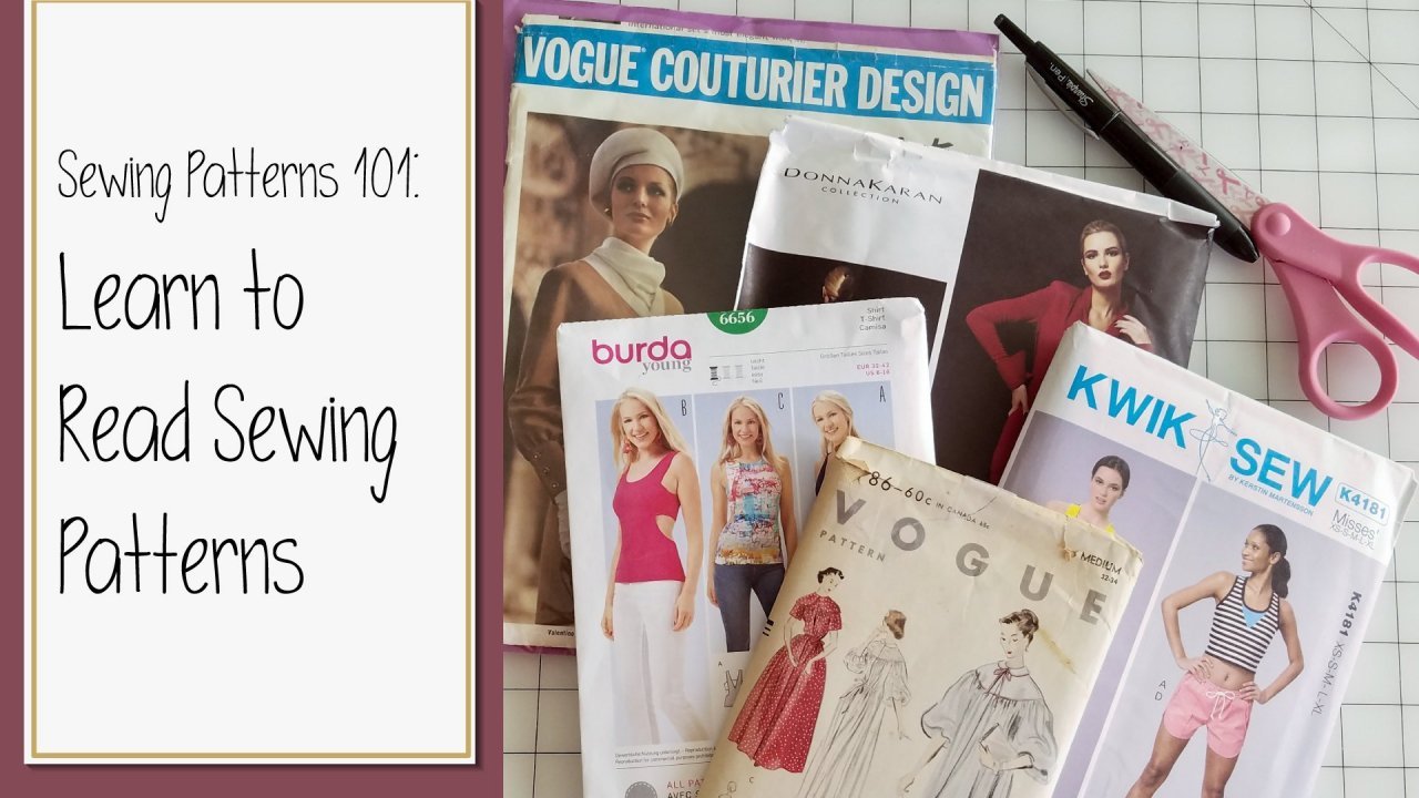 Online Course Sewing Patterns 101 Learn to Read Sewing Patterns from