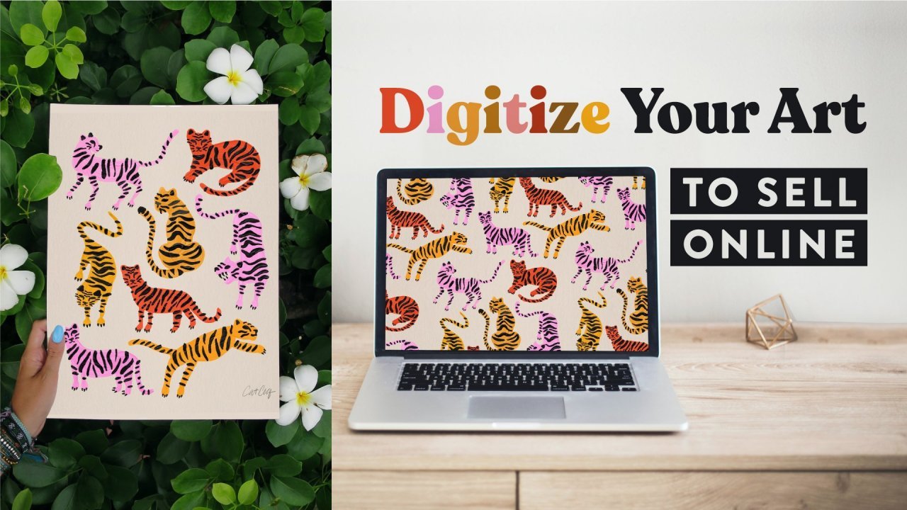 Online Course Digitize Your Art to Sell Online Prep Your Paintings