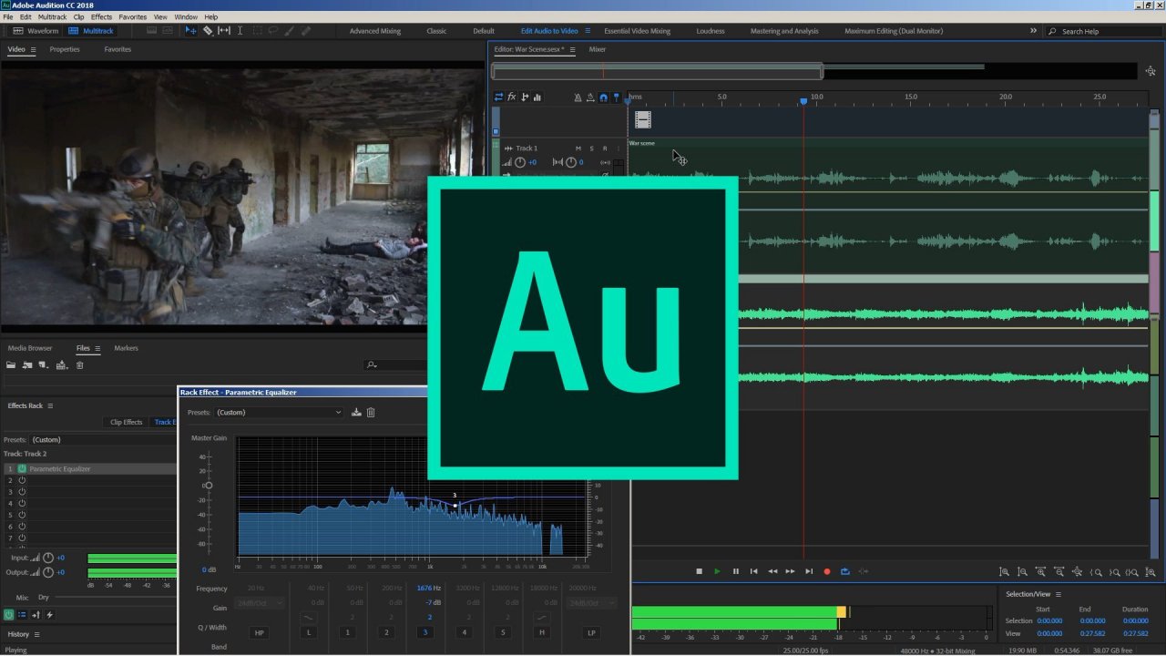 Online Course Adobe Audition Sound postproduction for Film