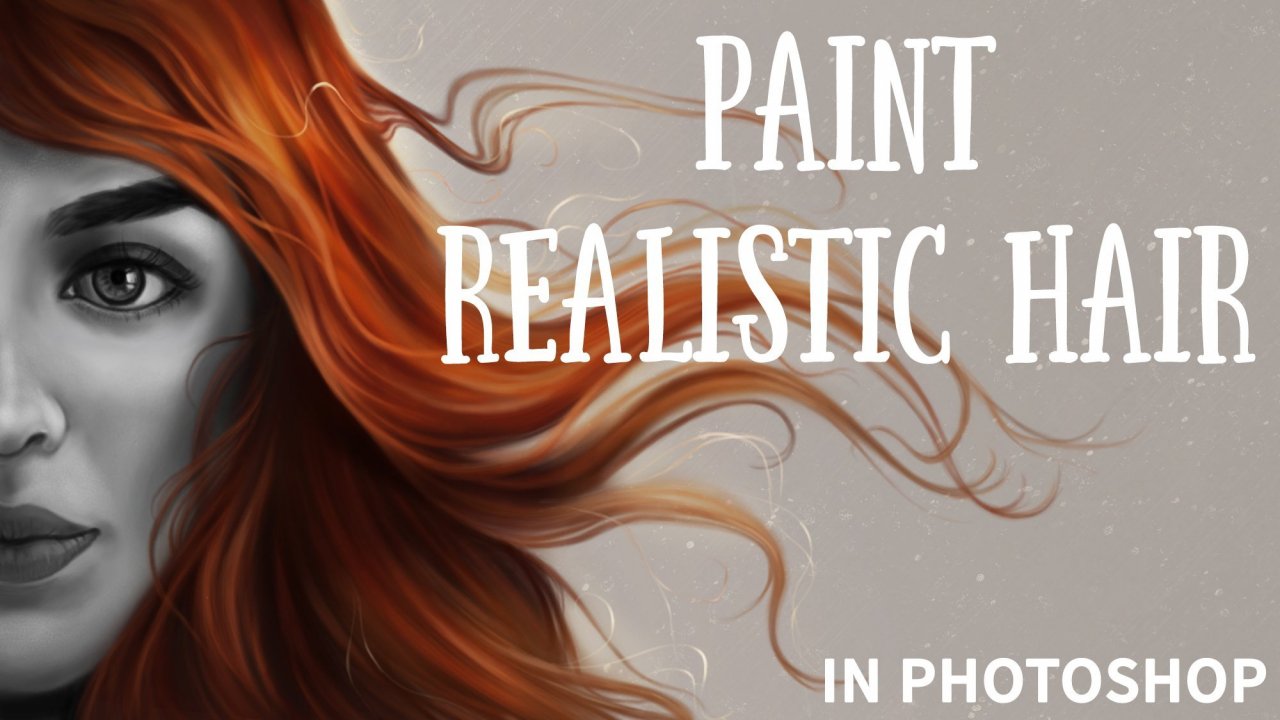 Online Course Digital Art Painting Realistic Hair from Skillshare