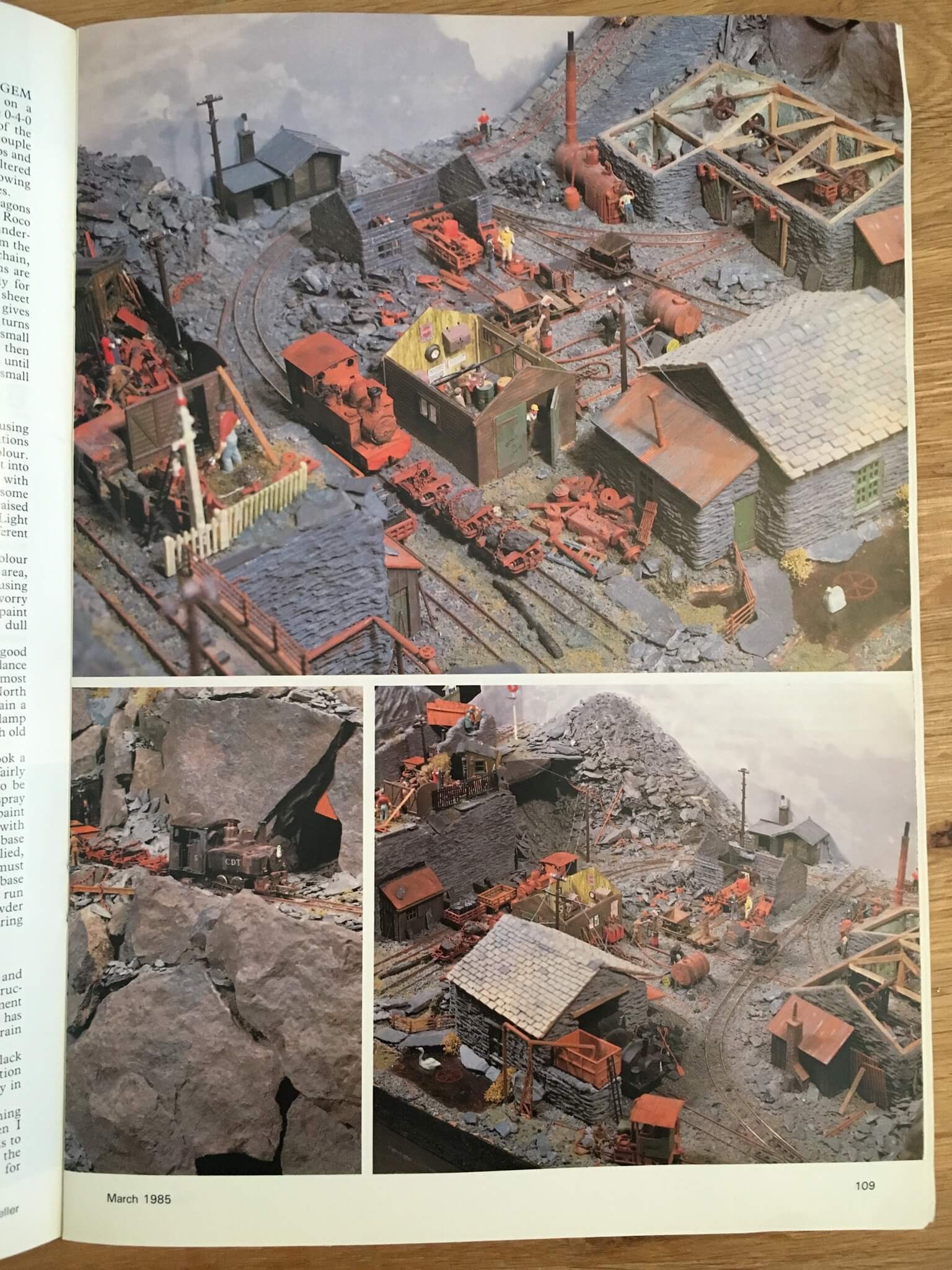 Early inspiration Slate Quarry layout Kathy Millatt Modelling