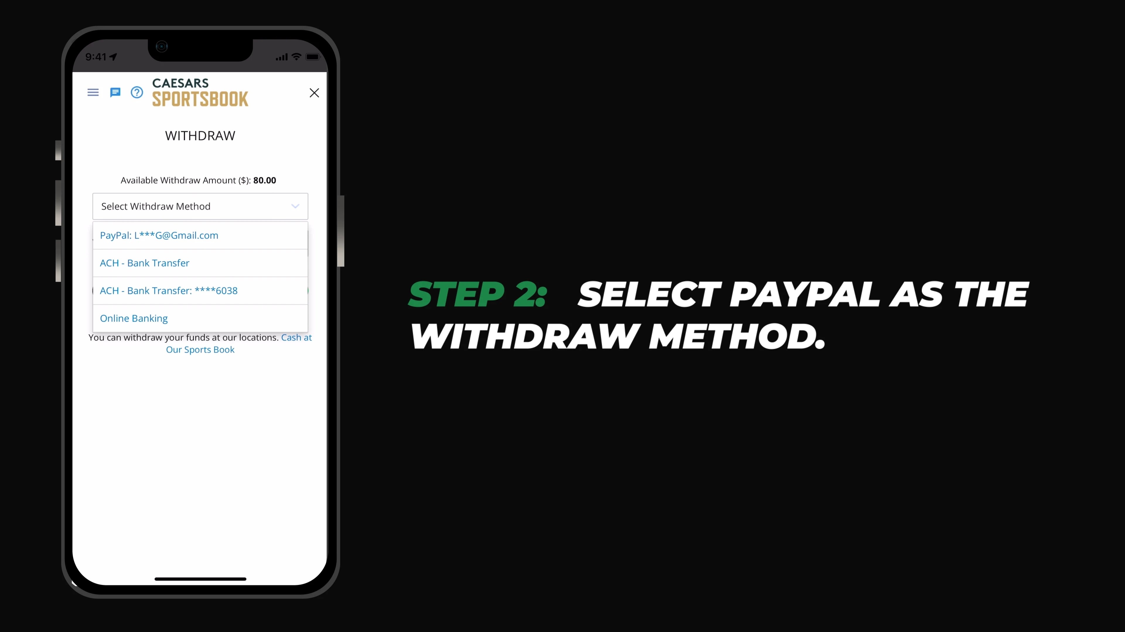 How To Make A Caesars Sportsbook PayPal Withdrawal