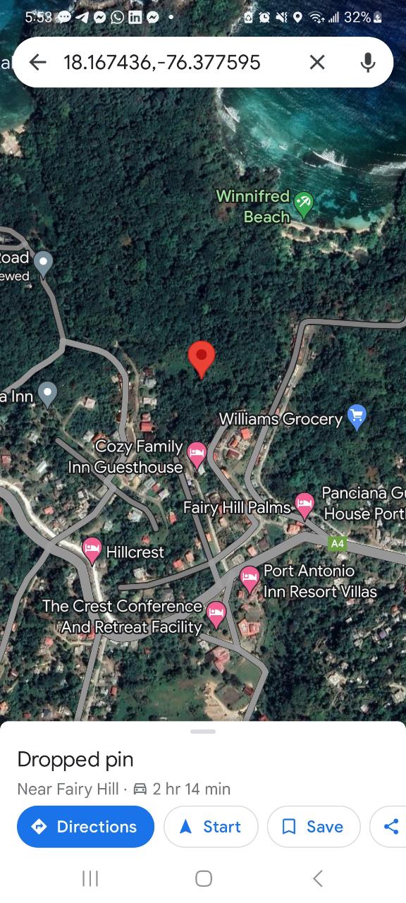 Residential Lot For Sale ZION HILL, FAIRY HILL, Fairy Hill