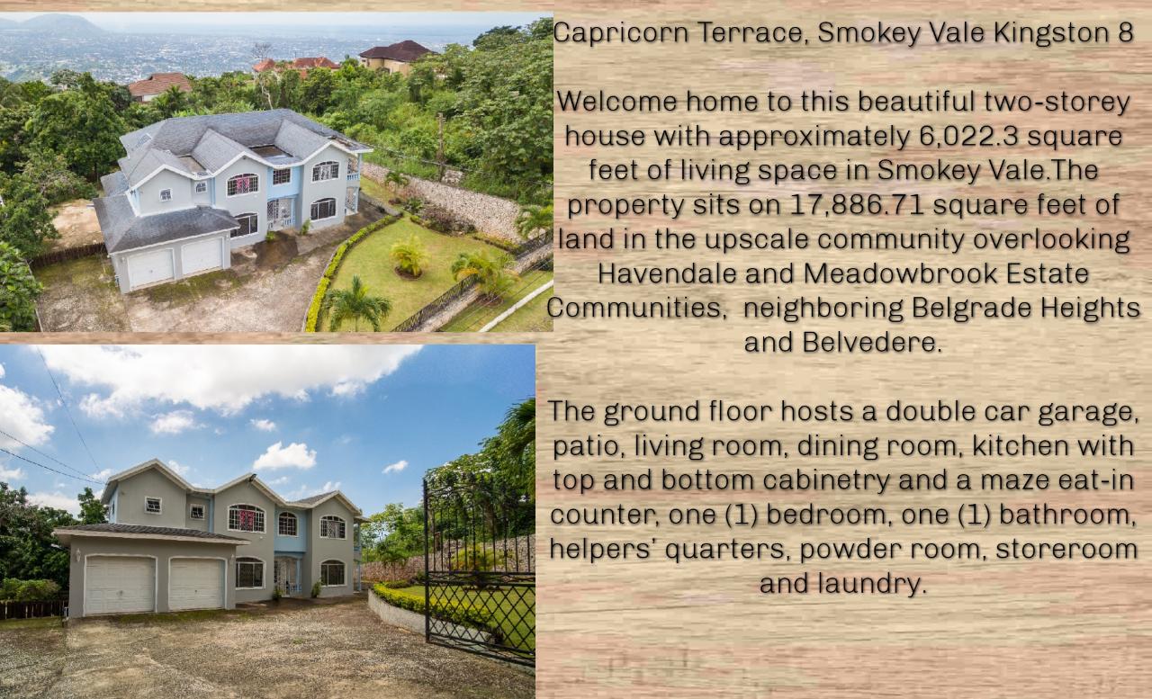House For Sale CAPRICORN TERRACE, Kingston 8 68,000,000 Keez