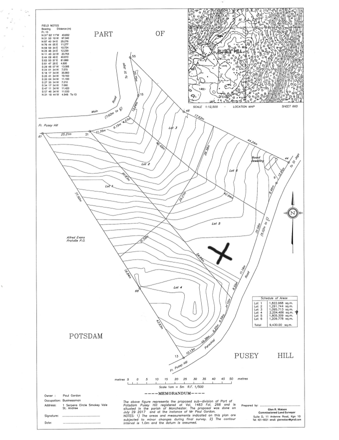 Residential Lot For Sale PUSEY HILL, Pusey Hill 4,000,000 Keez