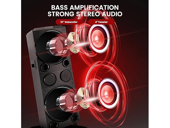 Pyle 10'' Portable Bluetooth Speaker System