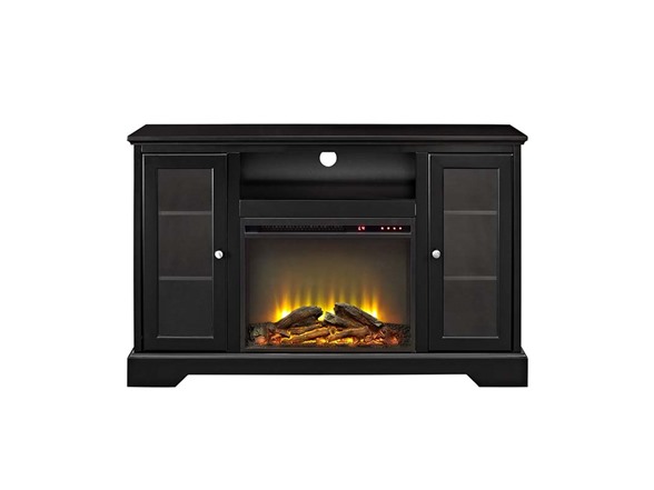 Walker Edison 52" Fireplace TV Stand Black