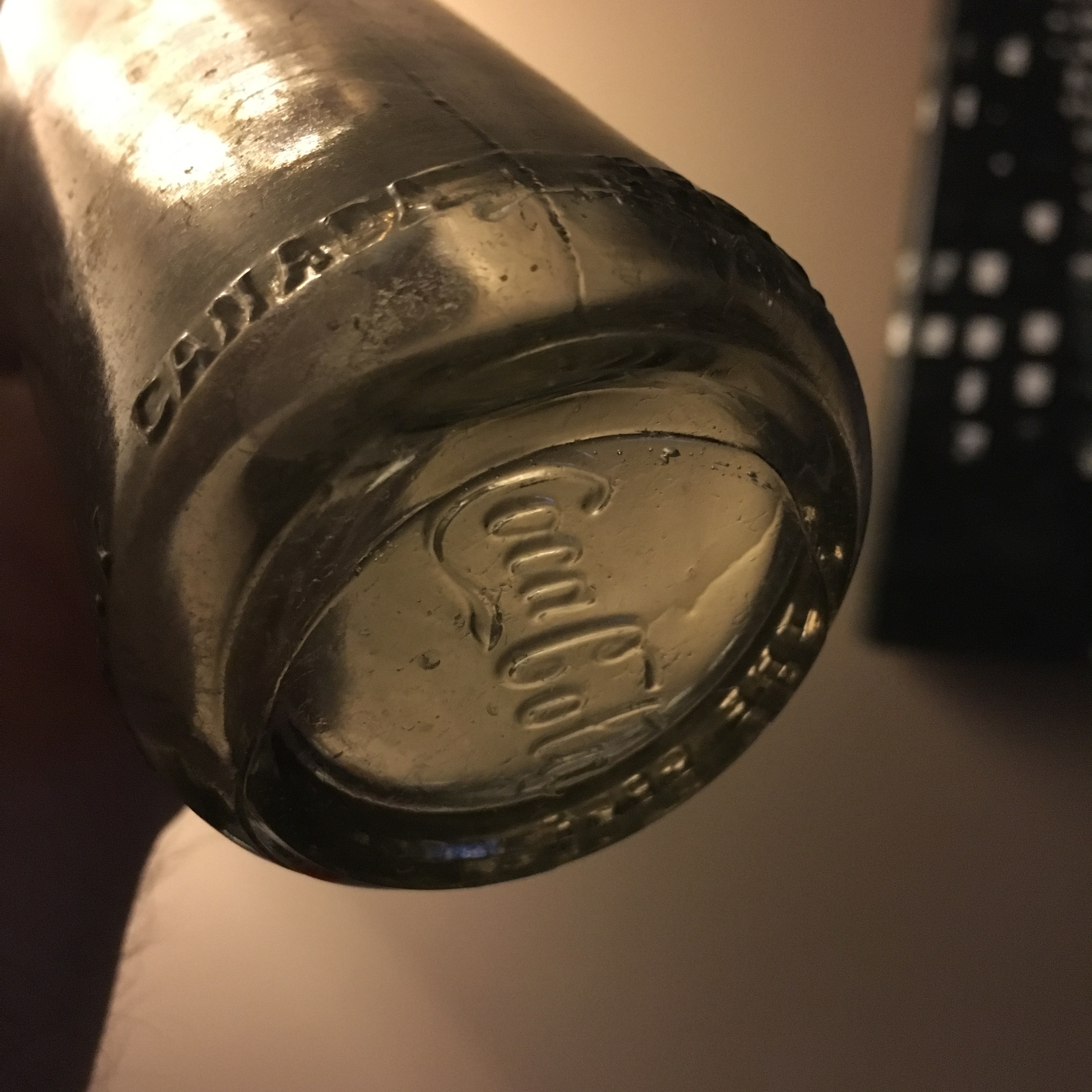 Early Straight Side Coke Bottle & Service Pin Collectors Weekly