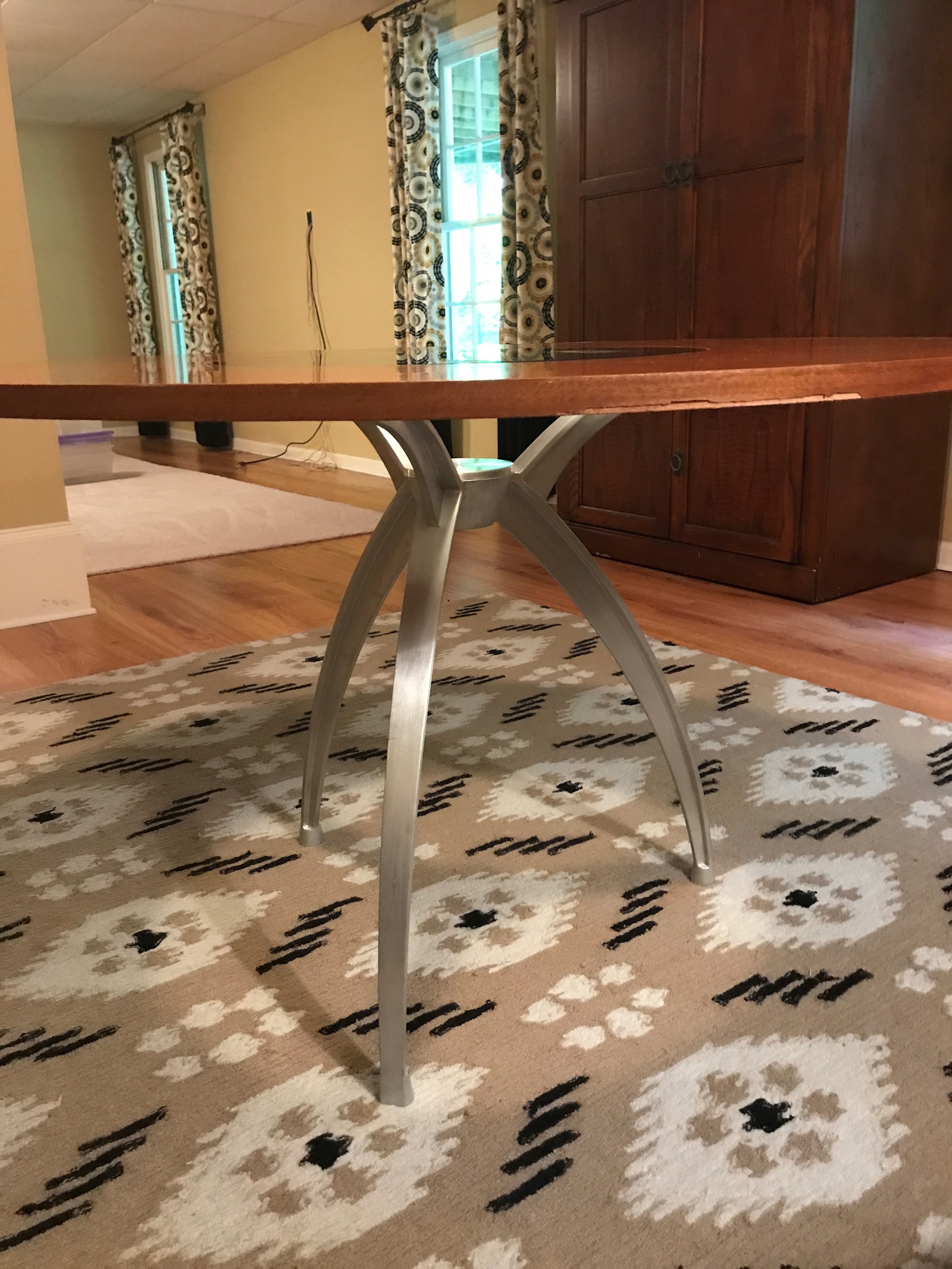 60's? groovy glass, wood, metal table Collectors Weekly